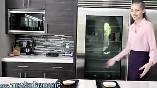 Teen watched by stepmom