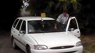 Black bird gets first time extreme rough interracial fucked in public by her horny big cock taxi driver